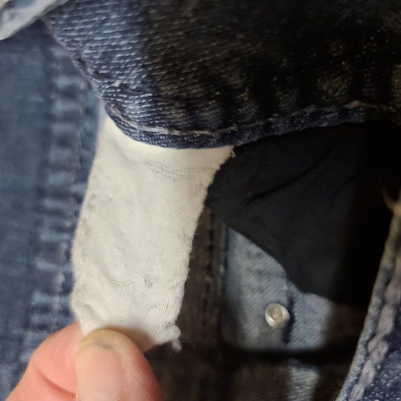 Code Bleu 32X32 Straight Embroidered Studded Flap Pockets Double Button Jeans - Picture 12 of 13